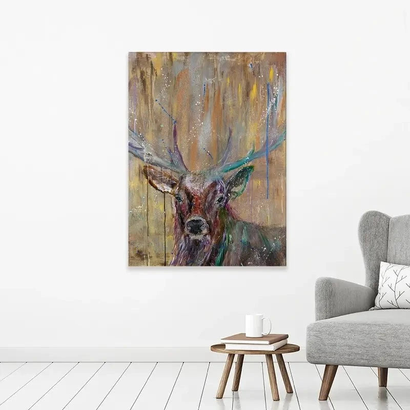 Stag Splashes Canvas Print Stag Splashes Canvas Print wall art product Jamie Taylor