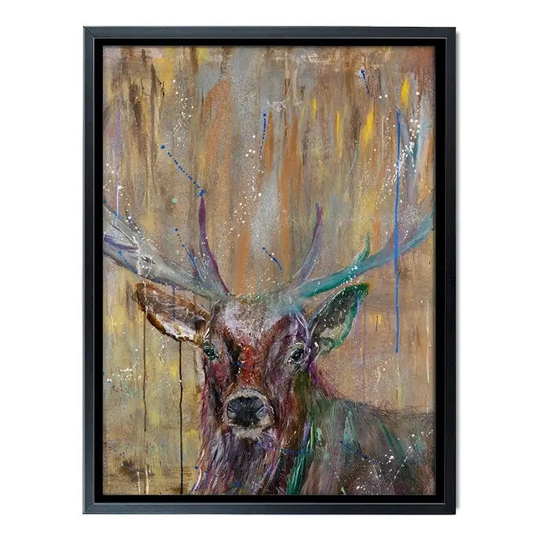 Stag Splashes Canvas Print Stag Splashes Canvas Print wall art product Jamie Taylor