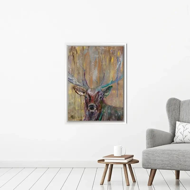 Stag Splashes Canvas Print Stag Splashes Canvas Print wall art product Jamie Taylor