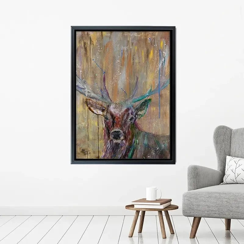 Stag Splashes Canvas Print Stag Splashes Canvas Print wall art product Jamie Taylor
