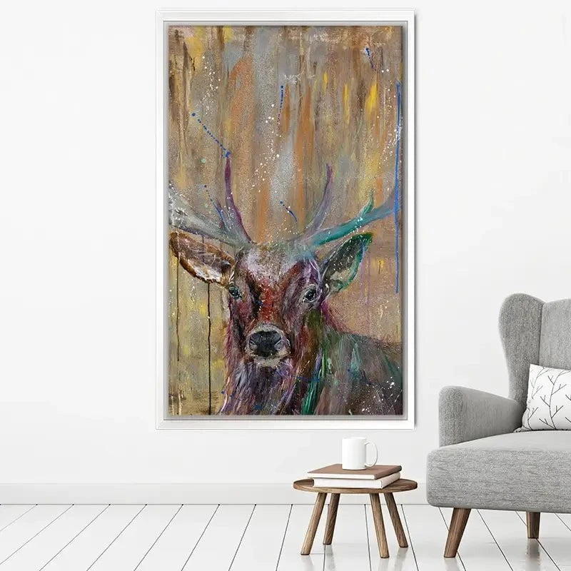 Stag Splashes Canvas Print Stag Splashes Canvas Print wall art product Jamie Taylor