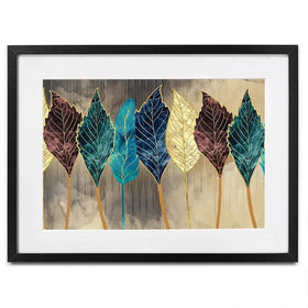 Standing Leaves Framed Art Print Standing Leaves Framed Art Print wall art product 3d artwork wallpaper / Shutterstock
