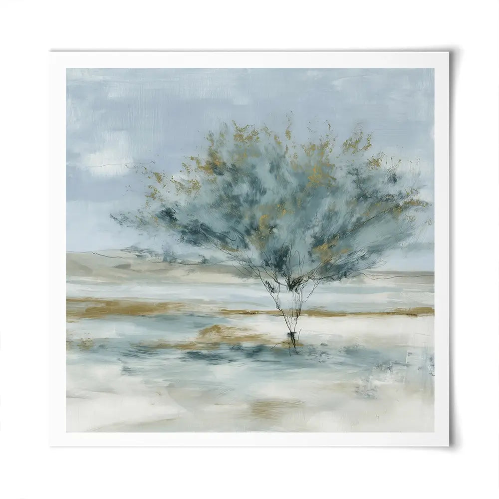 Standing Tree Field Study Square Art Print Standing Tree Field Study Square Art Print wall art product Chromatic Storm Studio
