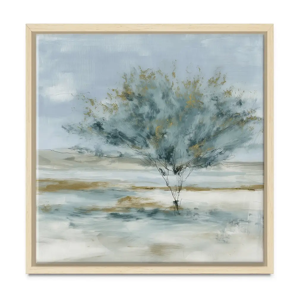 Standing Tree Field Study Square Canvas Print Standing Tree Field Study Square Canvas Print wall art product Chromatic Storm Studio