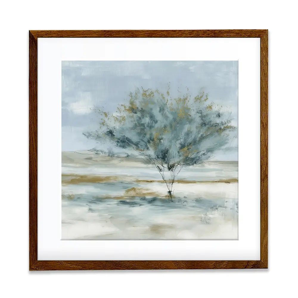 Standing Tree Field Study Square Framed Art Print Standing Tree Field Study Square Framed Art Print wall art product Chromatic Storm Studio