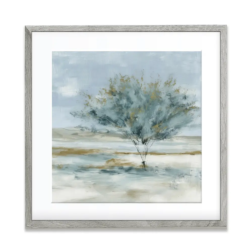 Standing Tree Field Study Square Framed Art Print Standing Tree Field Study Square Framed Art Print wall art product Chromatic Storm Studio