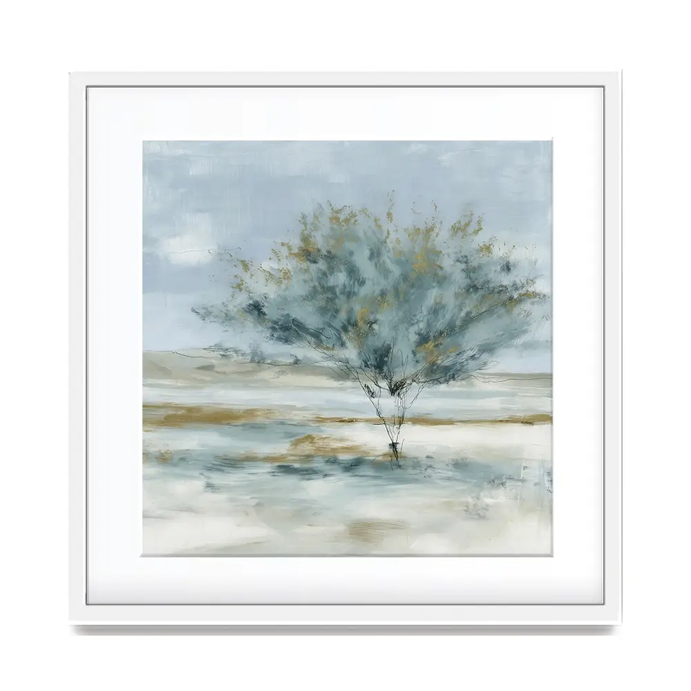 Standing Tree Field Study Square Framed Art Print Standing Tree Field Study Square Framed Art Print wall art product Chromatic Storm Studio
