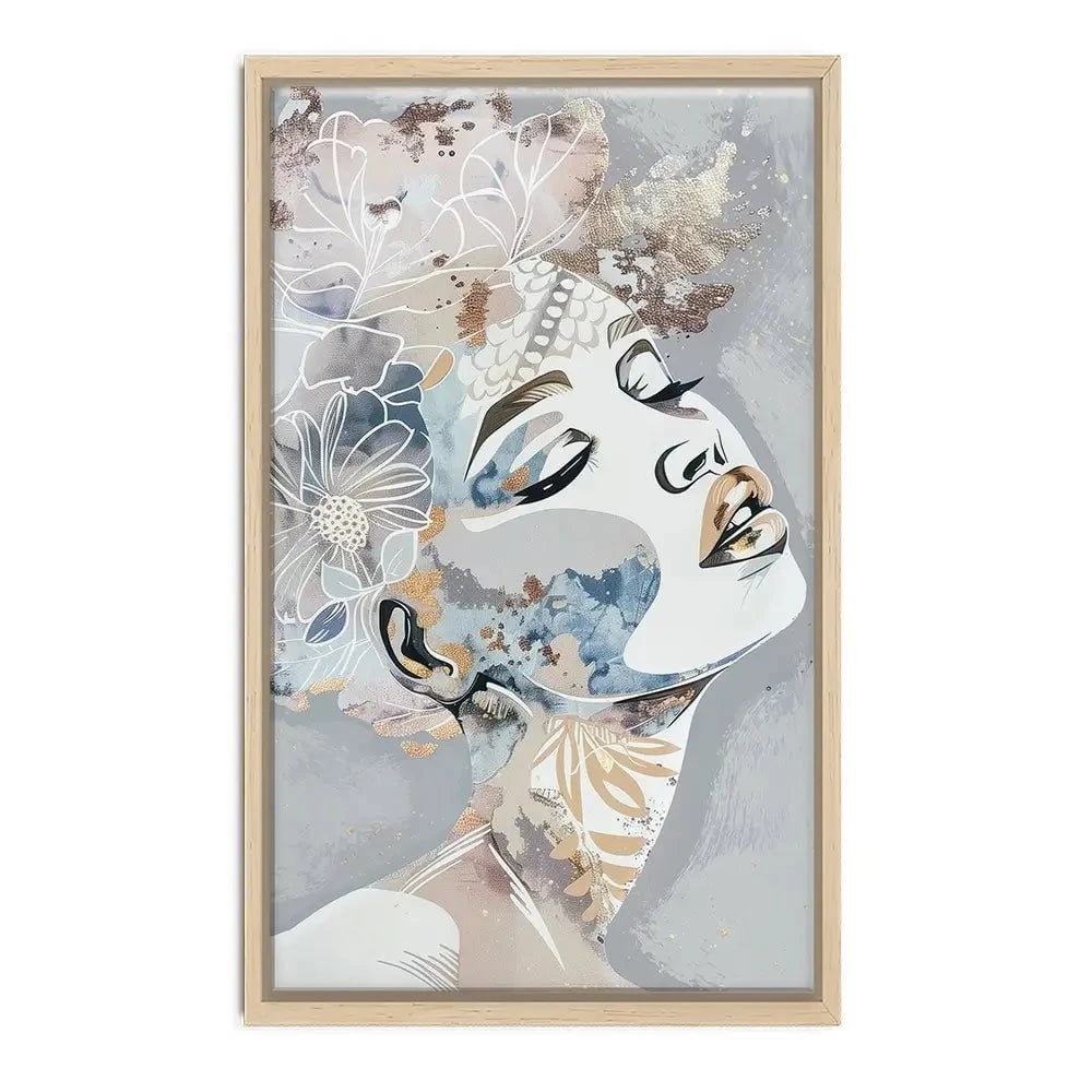 Stardust Blue Canvas Print Stardust Blue Canvas Print wall art product Isabella Karolewicz