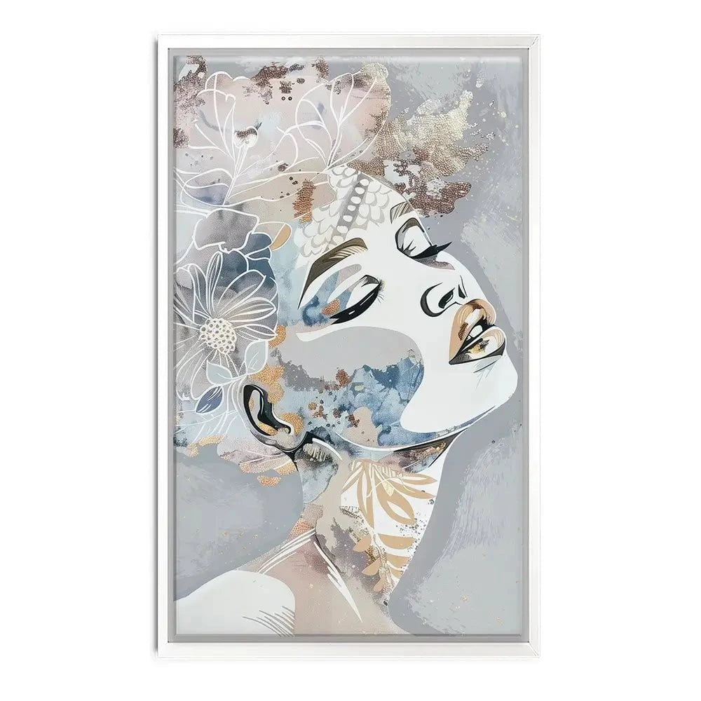 Stardust Blue Canvas Print Stardust Blue Canvas Print wall art product Isabella Karolewicz