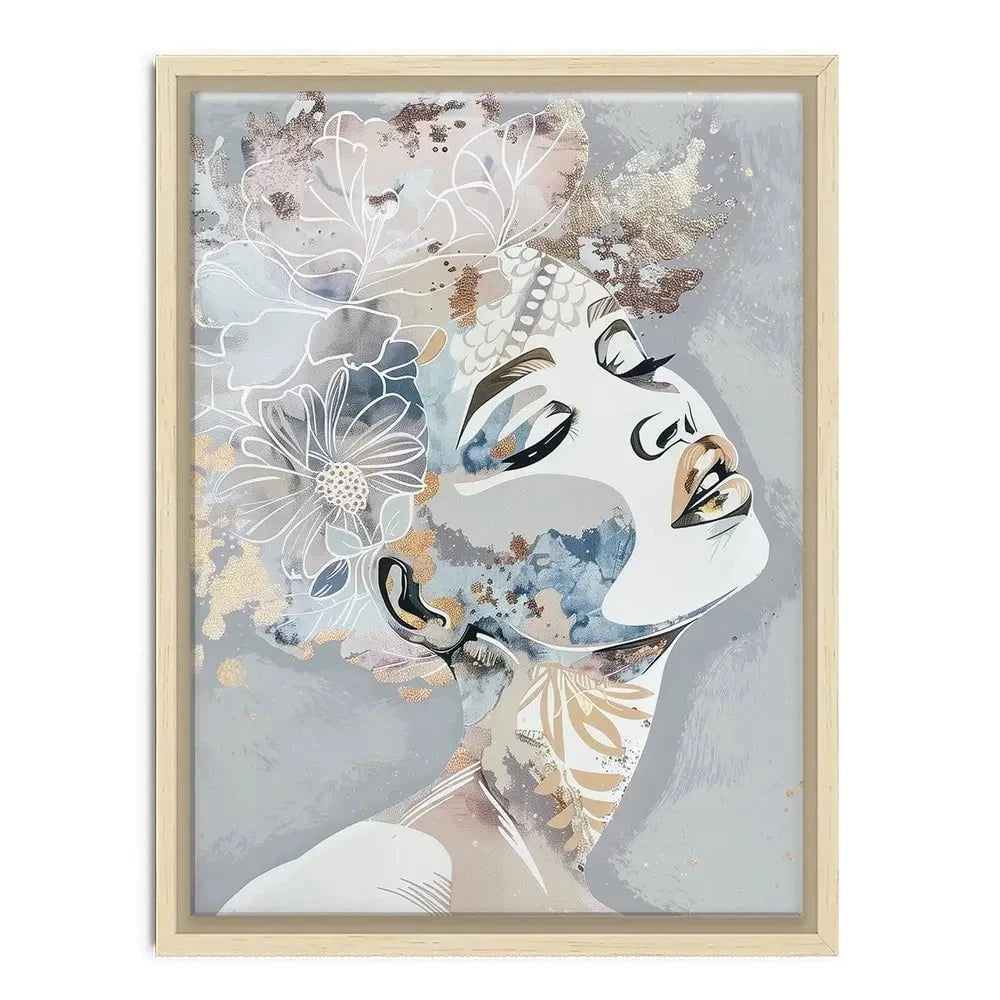 Stardust Blue Canvas Print Stardust Blue Canvas Print wall art product Isabella Karolewicz