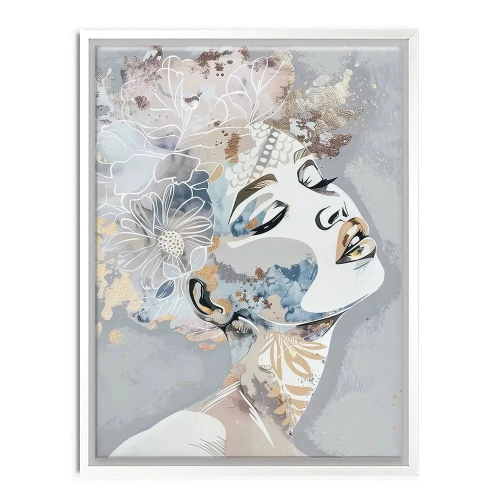 Stardust Blue Canvas Print Stardust Blue Canvas Print wall art product Isabella Karolewicz