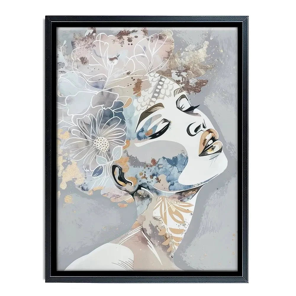 Stardust Blue Canvas Print Stardust Blue Canvas Print wall art product Isabella Karolewicz