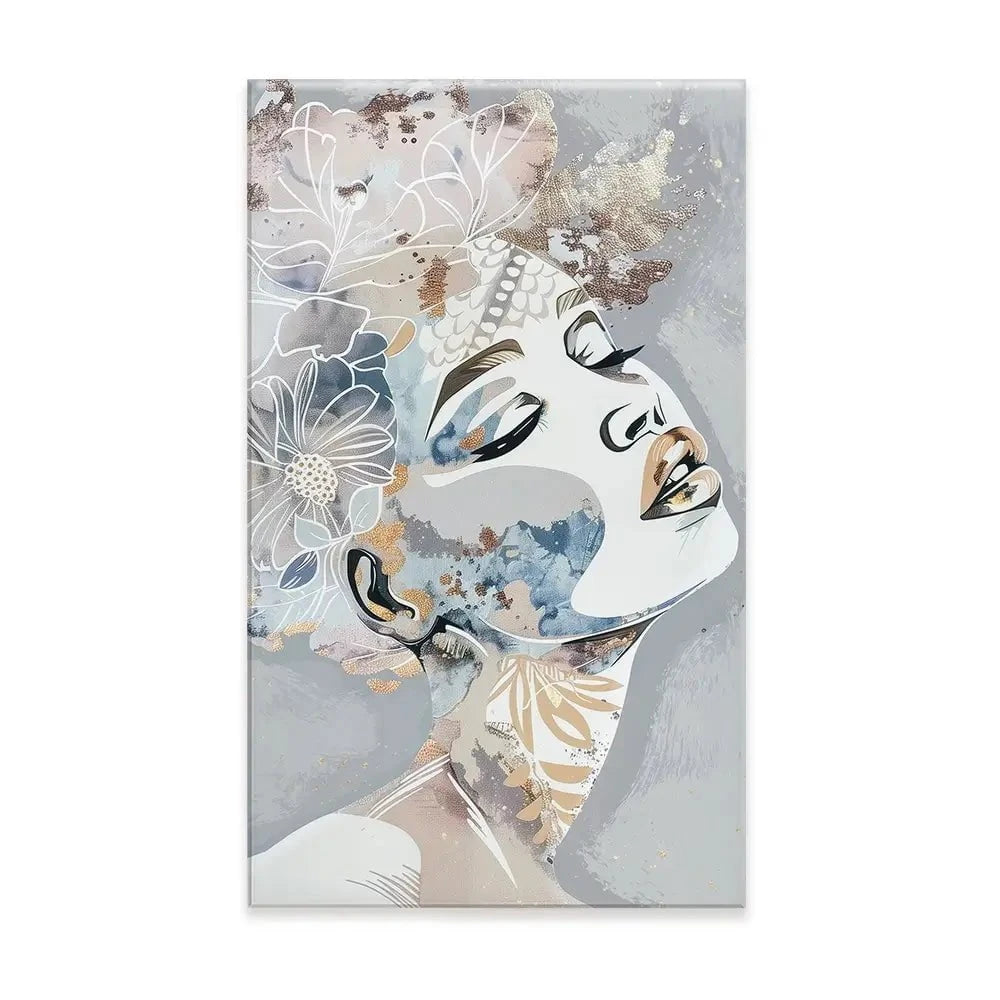 Stardust Blue Canvas Print Stardust Blue Canvas Print wall art product Isabella Karolewicz