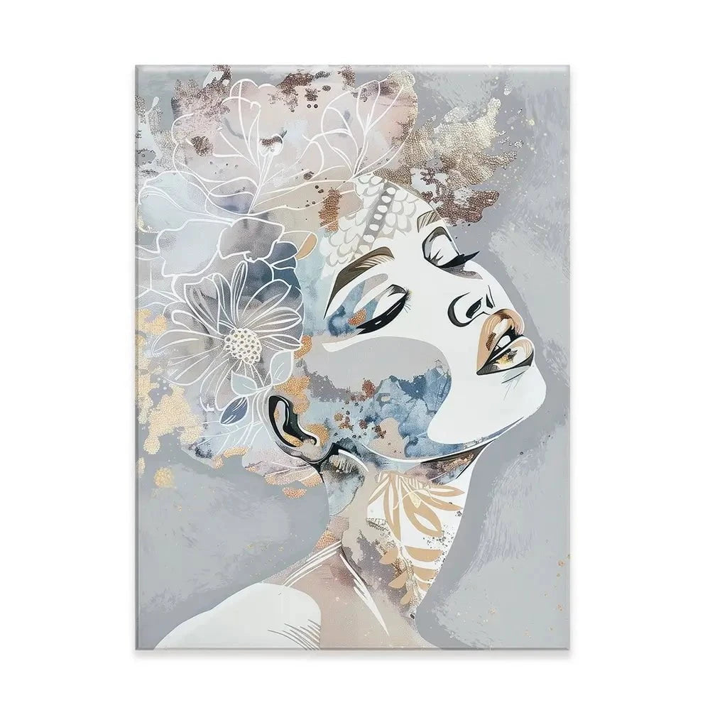 Stardust Blue Canvas Print Stardust Blue Canvas Print wall art product Isabella Karolewicz