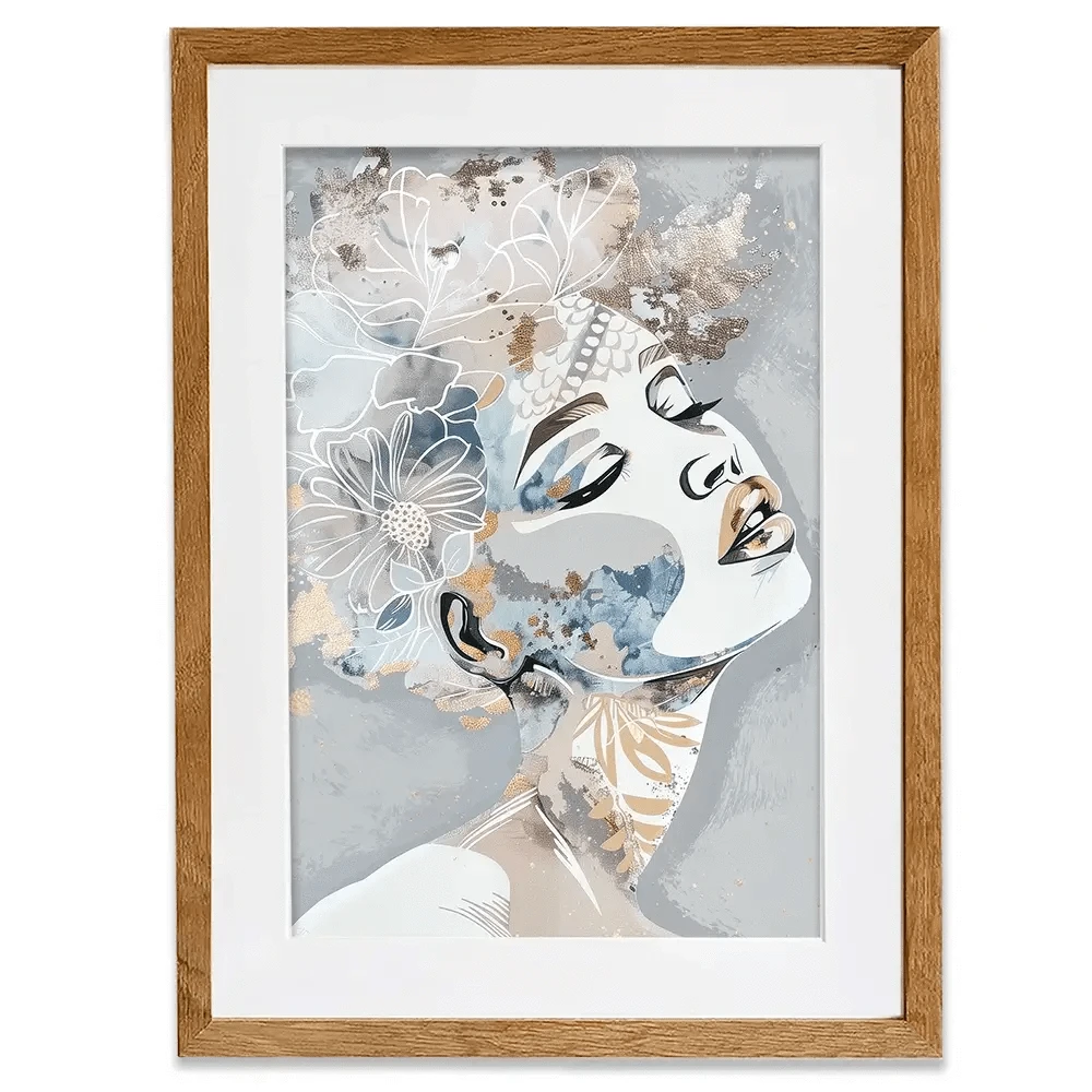 Stardust Blue Framed Art Print Stardust Blue Framed Art Print wall art product Isabella Karolewicz