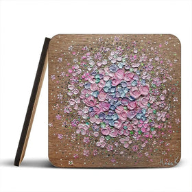 Starry Blossom Coaster Set Starry Blossom Coaster Set wall art product Nada Khatib