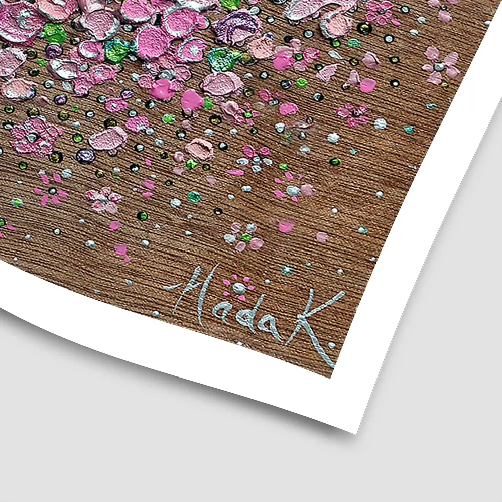 Starry Blossom Square Art Print Starry Blossom Square Art Print wall art product Nada Khatib