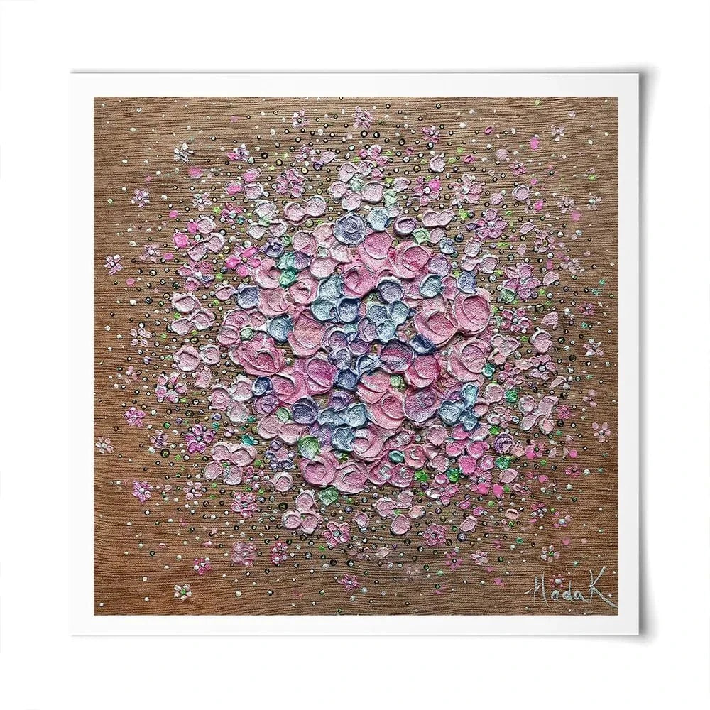 Starry Blossom Square Art Print Starry Blossom Square Art Print wall art product Nada Khatib