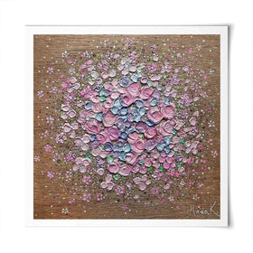 Starry Blossom Square Art Print Starry Blossom Square Art Print wall art product Nada Khatib