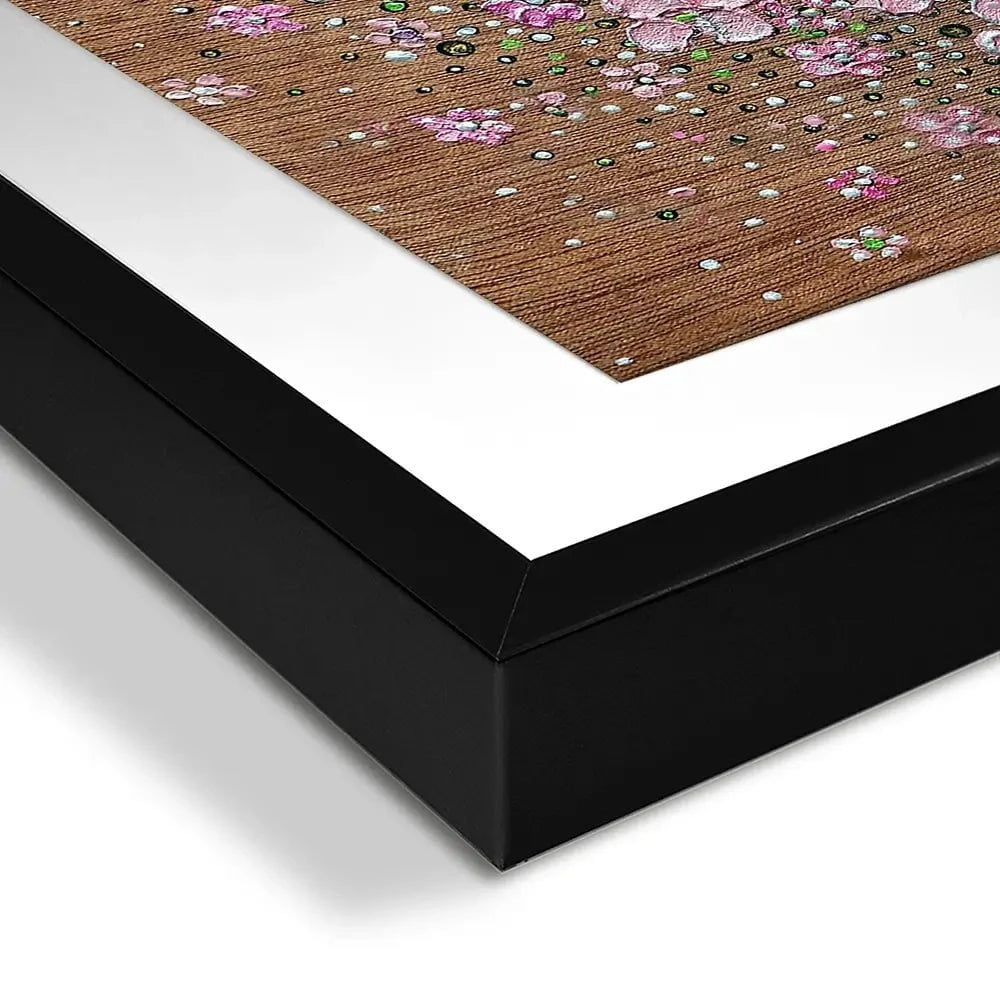 Starry Blossom Square Framed Art Print Starry Blossom Square Framed Art Print wall art product Nada Khatib