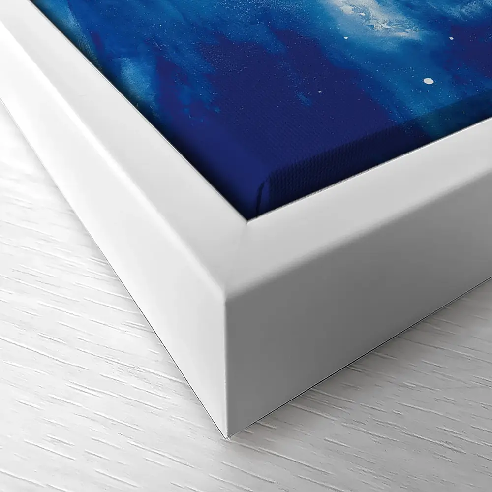 Starry Night City Waterfront Canvas Print Starry Night City Waterfront Canvas Print wall art product Chromatic Storm Studio