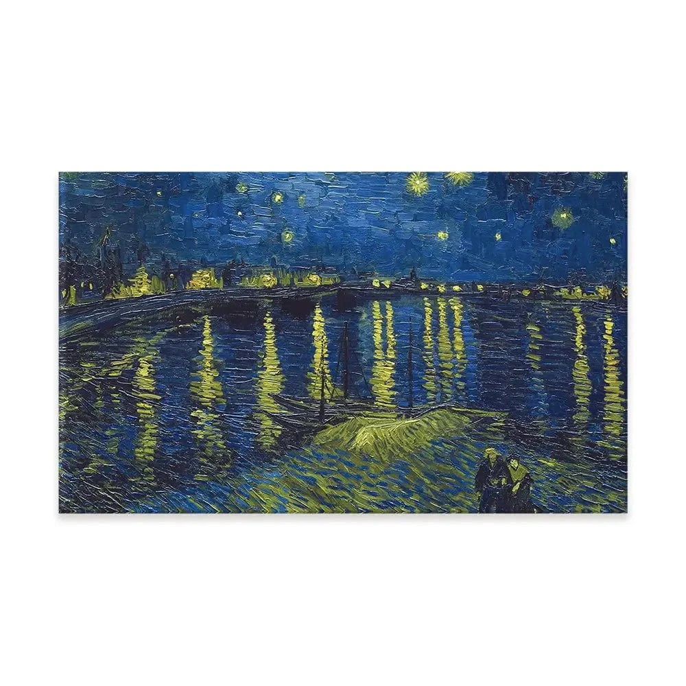 Starry Night Over The Rhône Canvas Print Starry Night Over The Rhône Canvas Print | Starry Night Artwork Design wall art product Vincent Van Gogh