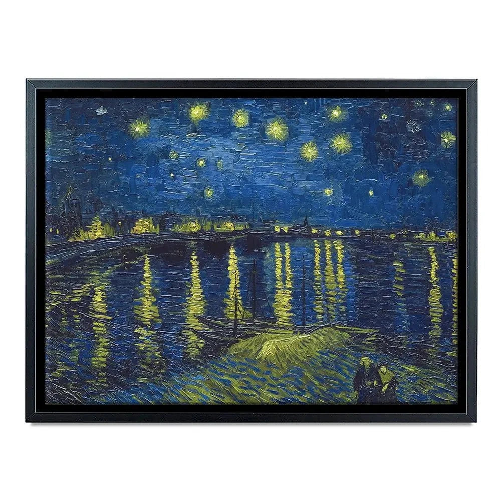 Starry Night Over The Rhône Canvas Print Starry Night Over The Rhône Canvas Print | Starry Night Artwork Design wall art product Vincent Van Gogh