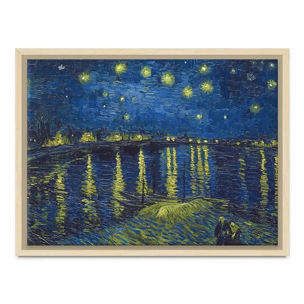 Starry Night Over The Rhône Canvas Print Starry Night Over The Rhône Canvas Print | Starry Night Artwork Design wall art product Vincent Van Gogh