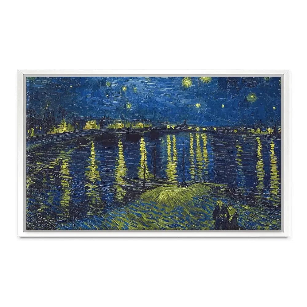 Starry Night Over The Rhône Canvas Print Starry Night Over The Rhône Canvas Print | Starry Night Artwork Design wall art product Vincent Van Gogh
