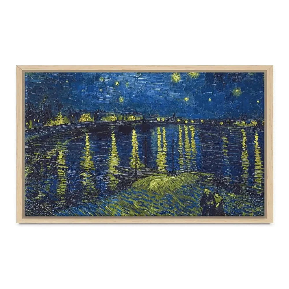 Starry Night Over The Rhône Canvas Print Starry Night Over The Rhône Canvas Print | Starry Night Artwork Design wall art product Vincent Van Gogh
