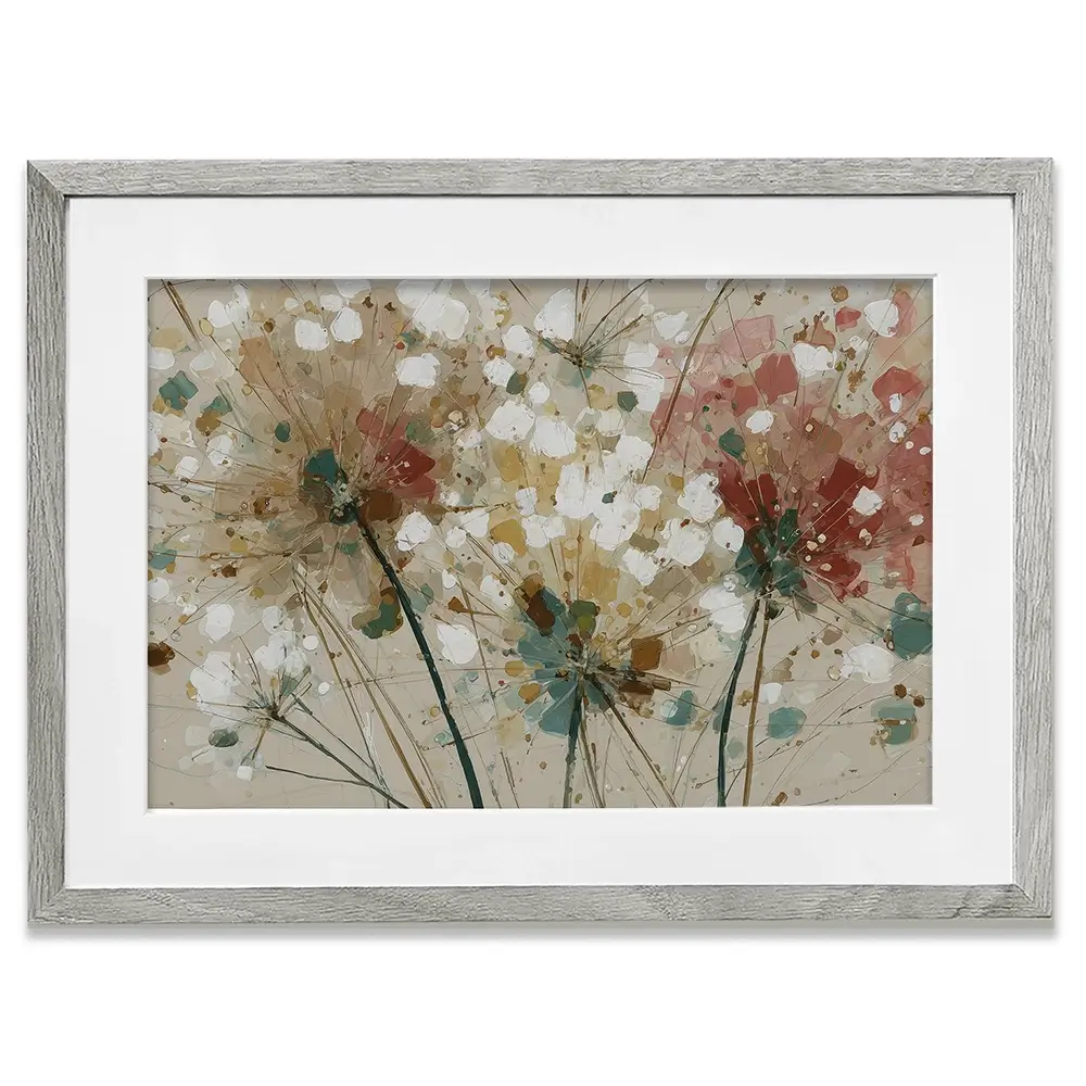Stems And Seeds Framed Art Print Stems And Seeds Framed Art Print wall art product Chromatic Storm Studio