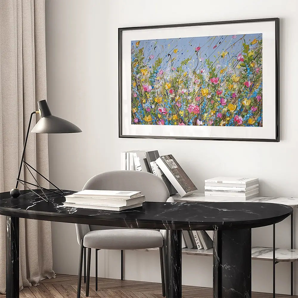 Stillness In Bloom Framed Art Print Stillness In Bloom Framed Art Print wall art product Olga Tkachyk