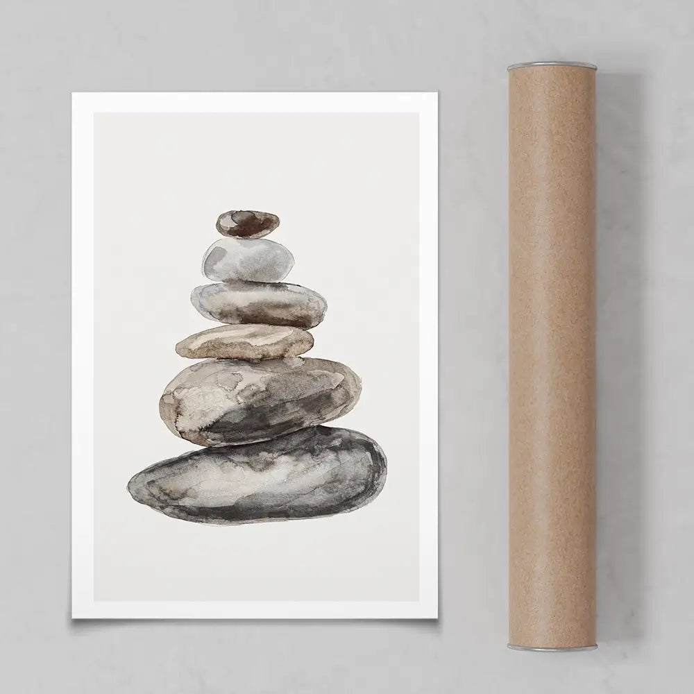 Stone Balance Art Print Stone Balance Art Print wall art product Treechild