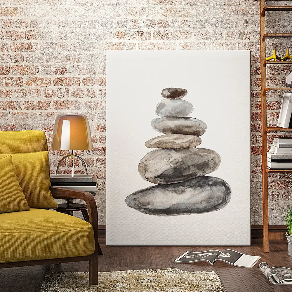 Stone Balance Canvas Print Stone Balance Canvas Print wall art product Treechild