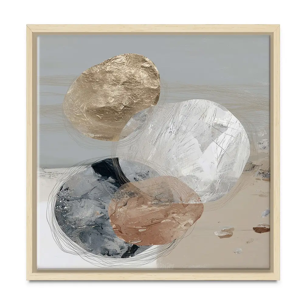 Stone Cluster Soft Square Canvas Print Stone Cluster Soft Square Canvas Print wall art product Chromatic Storm Studio