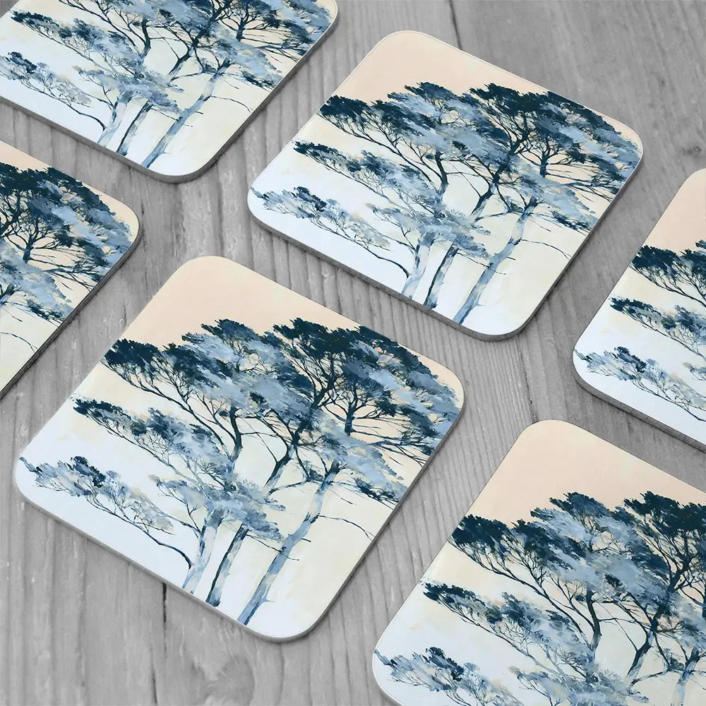 Stone Pines Modern Minimal Coaster Set Stone Pines Modern Minimal Coaster Set wall art product Chromatic Storm Studio