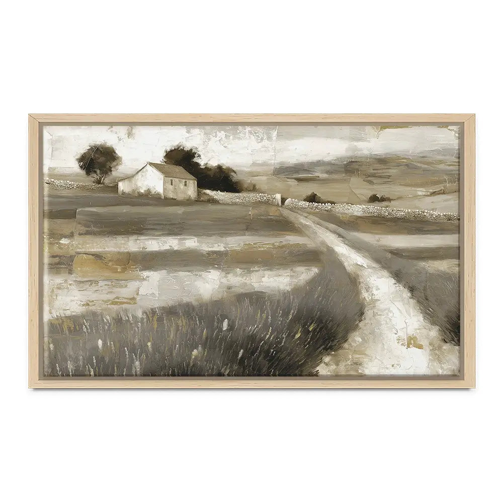 Stone Wall Cottage Canvas Print Stone Wall Cottage Canvas Print wall art product Chromatic Storm Studio