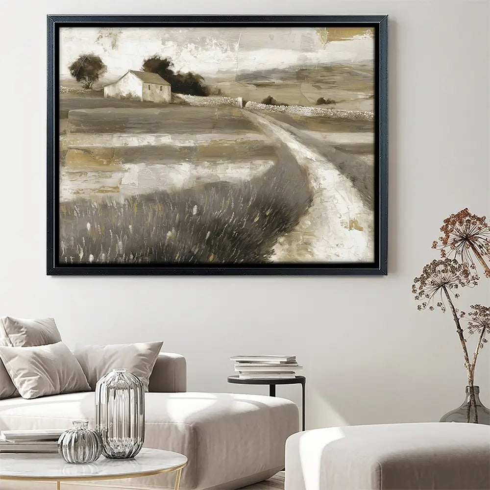 Stone Wall Cottage Canvas Print Stone Wall Cottage Canvas Print wall art product Chromatic Storm Studio