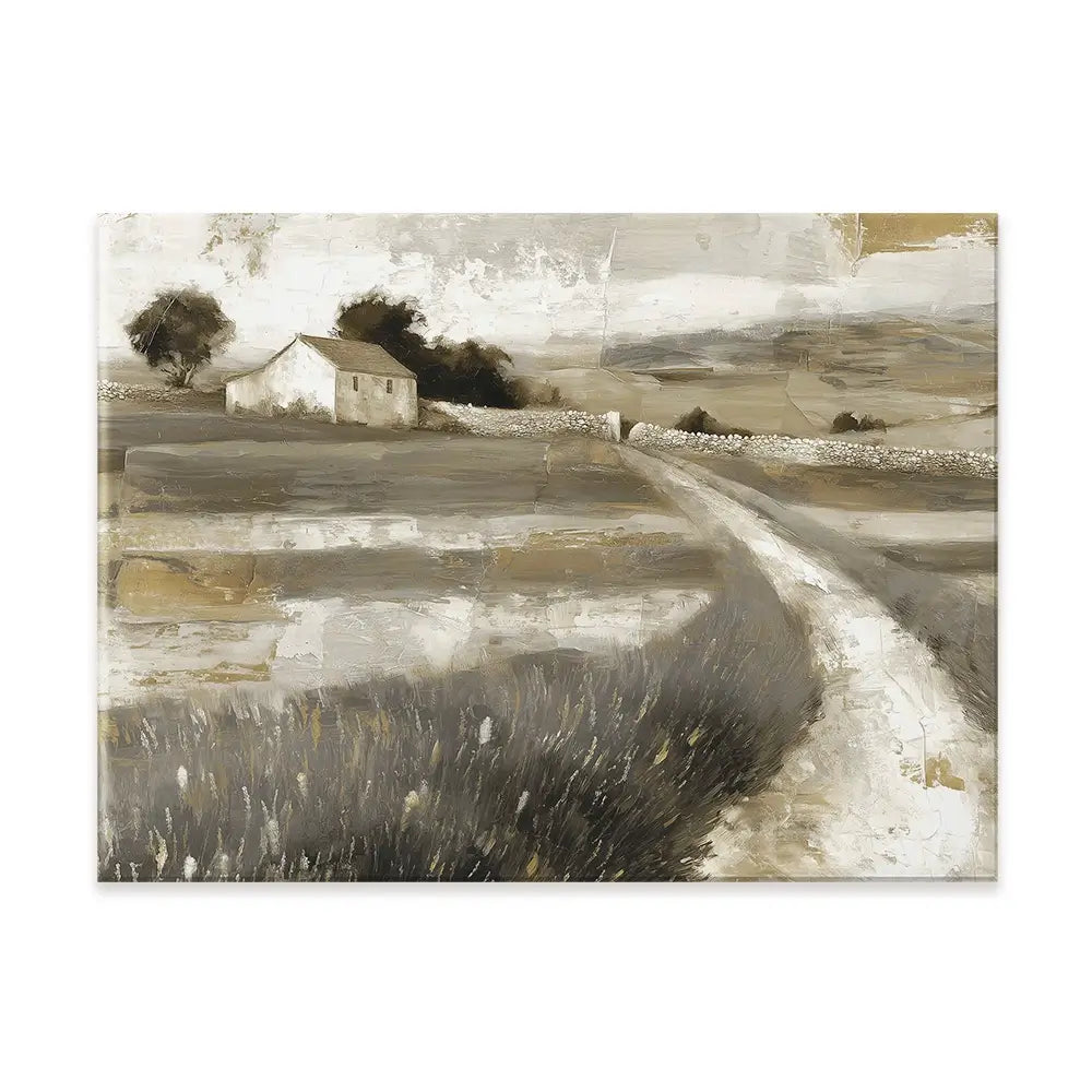 Stone Wall Cottage Canvas Print Stone Wall Cottage Canvas Print wall art product Chromatic Storm Studio