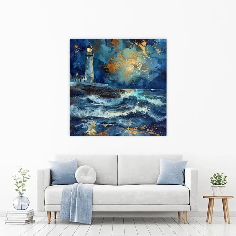 Stormy Lighthouse Canvas Print Stormy Lighthouse Canvas Print wall art product David Alexander Elder