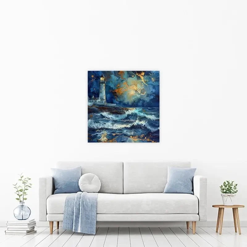 Stormy Lighthouse Canvas Print Stormy Lighthouse Canvas Print wall art product David Alexander Elder
