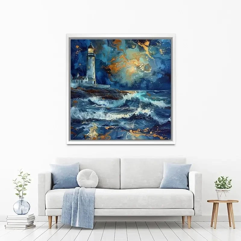 Stormy Lighthouse Canvas Print Stormy Lighthouse Canvas Print wall art product David Alexander Elder