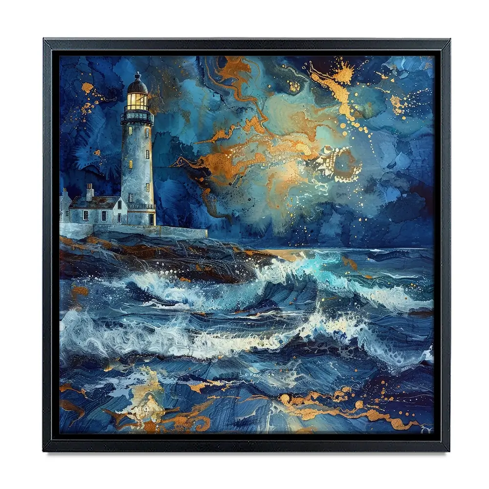 Stormy Lighthouse Canvas Print Stormy Lighthouse Canvas Print wall art product David Alexander Elder
