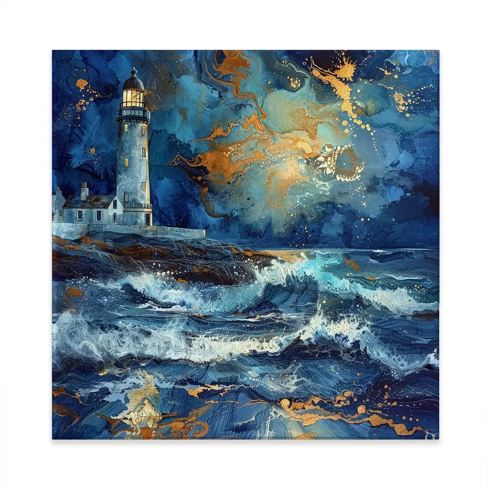 Stormy Lighthouse Canvas Print Stormy Lighthouse Canvas Print wall art product David Alexander Elder
