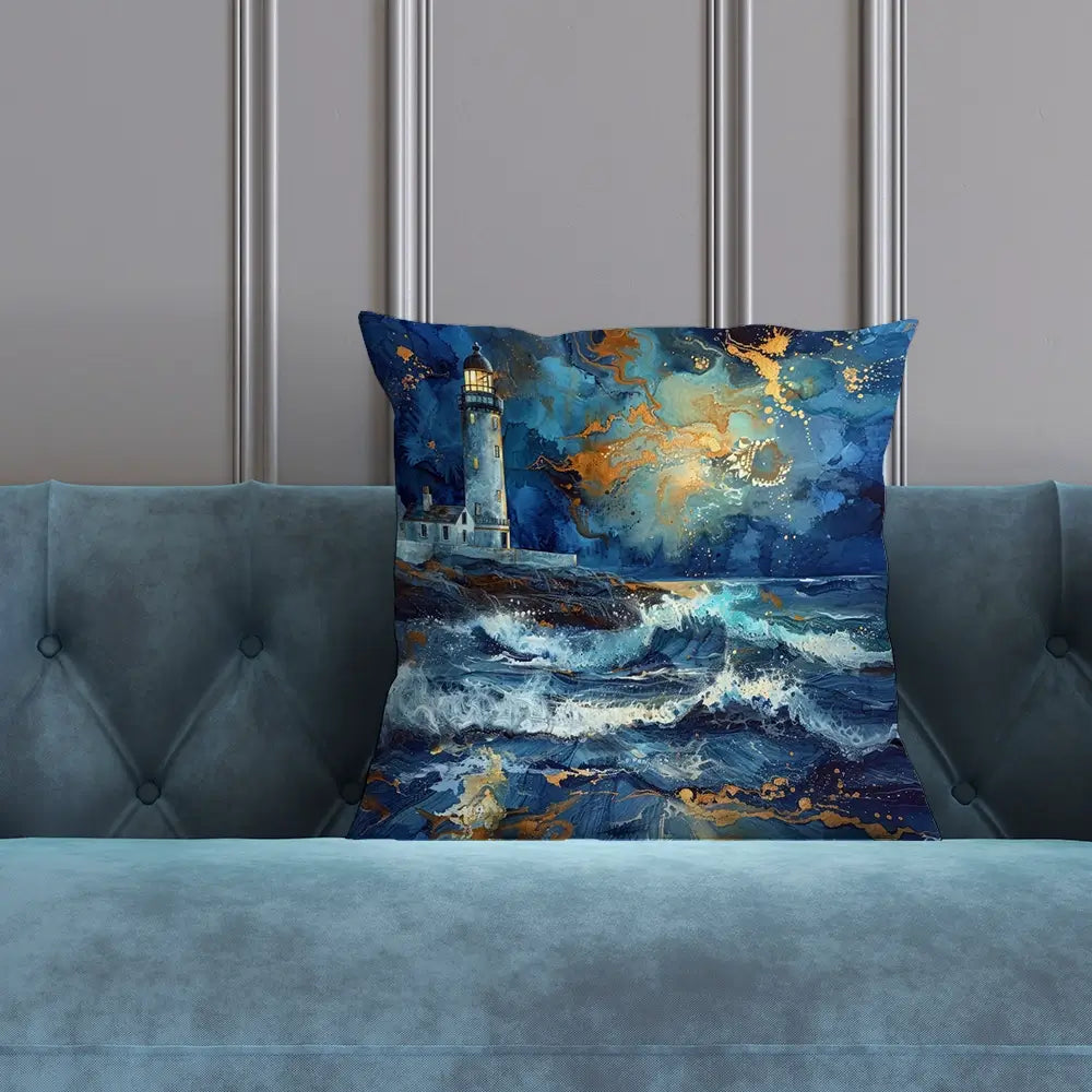 Stormy Lighthouse Cushion Stormy Lighthouse Cushion wall art product David Alexander Elder