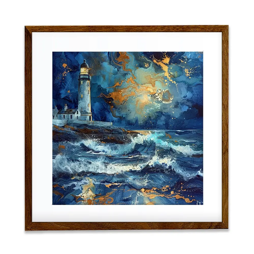 Stormy Lighthouse Framed Art Print Stormy Lighthouse Framed Art Print wall art product David Alexander Elder