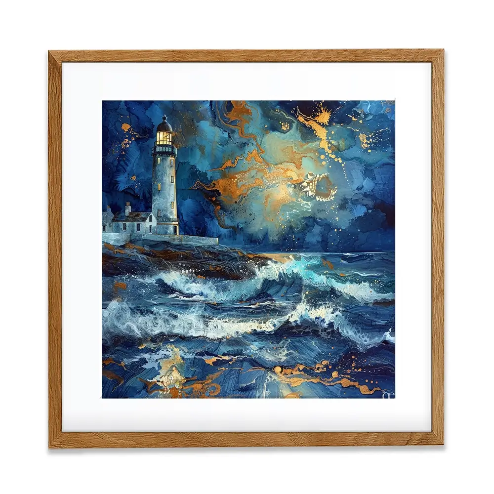 Stormy Lighthouse Framed Art Print Stormy Lighthouse Framed Art Print wall art product David Alexander Elder