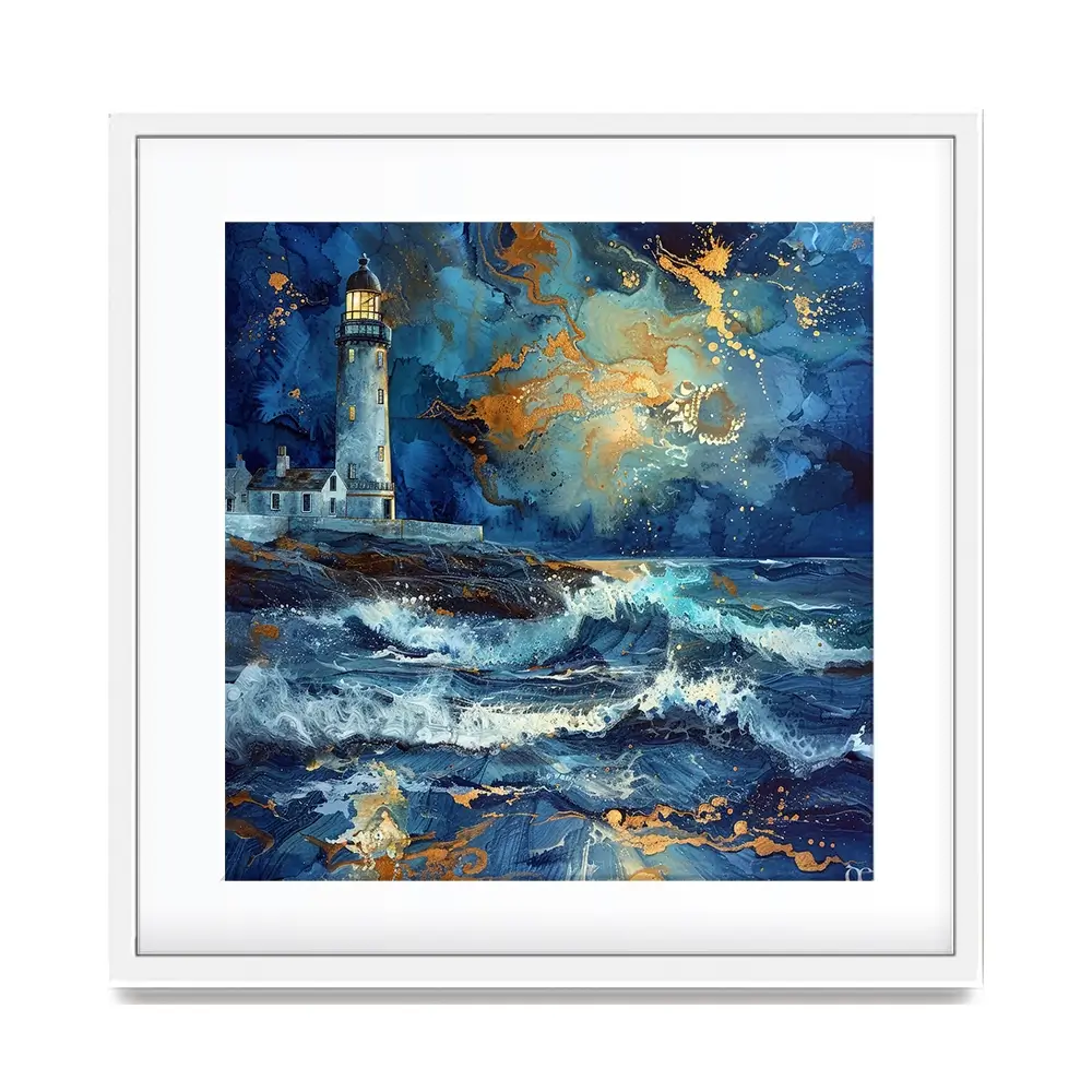 Stormy Lighthouse Framed Art Print Stormy Lighthouse Framed Art Print wall art product David Alexander Elder