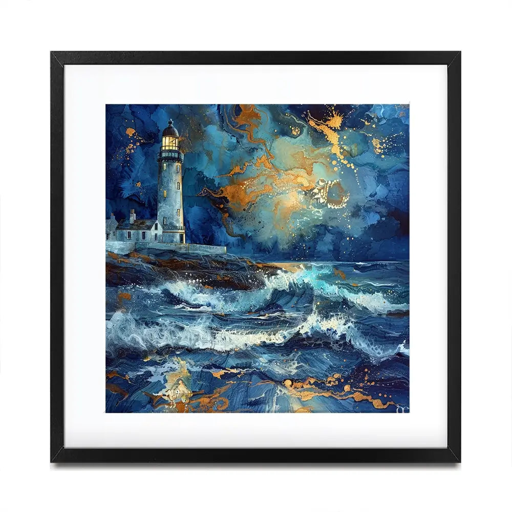Stormy Lighthouse Framed Art Print Stormy Lighthouse Framed Art Print wall art product David Alexander Elder