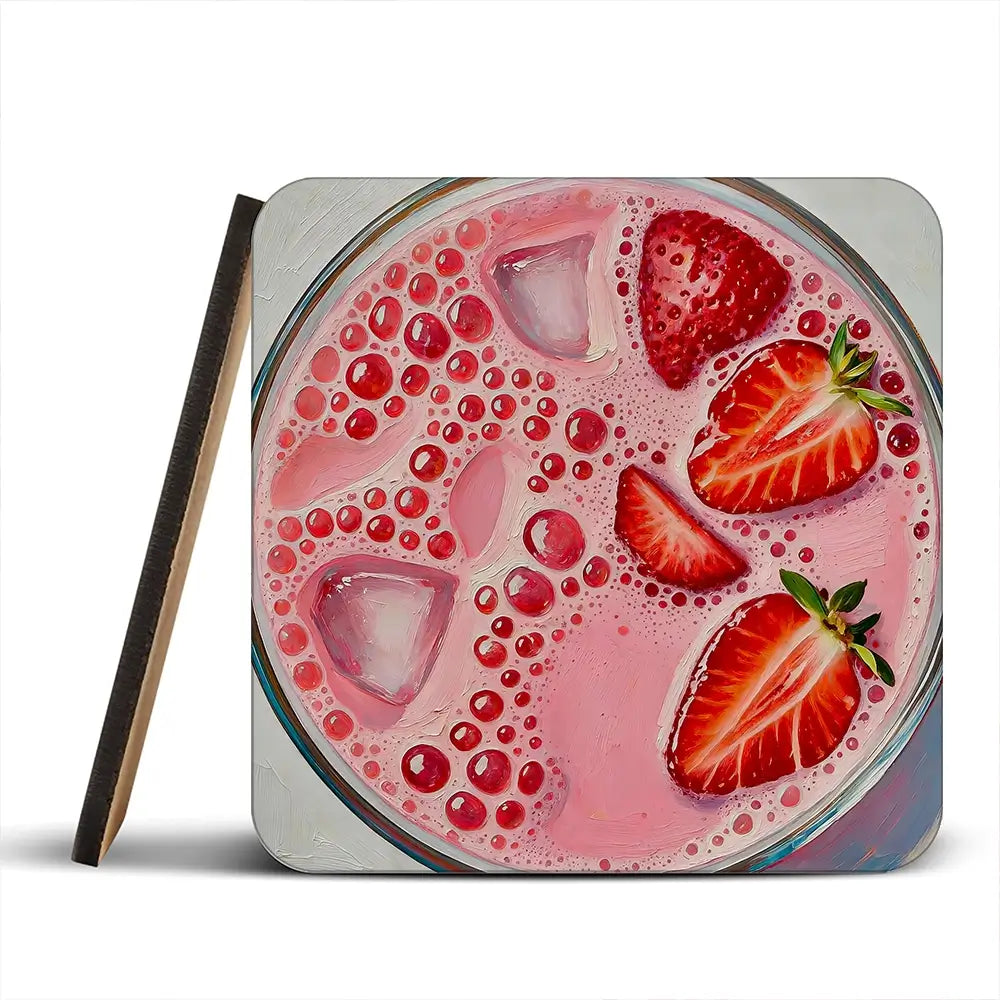 Strawberry Daiquiri Cocktail Coaster Set Strawberry Daiquiri Cocktail Coaster Set wall art product David Alexander Elder